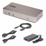 USB Hub Startech 150UE-USB4DOCKTRIPLE Grey-9
