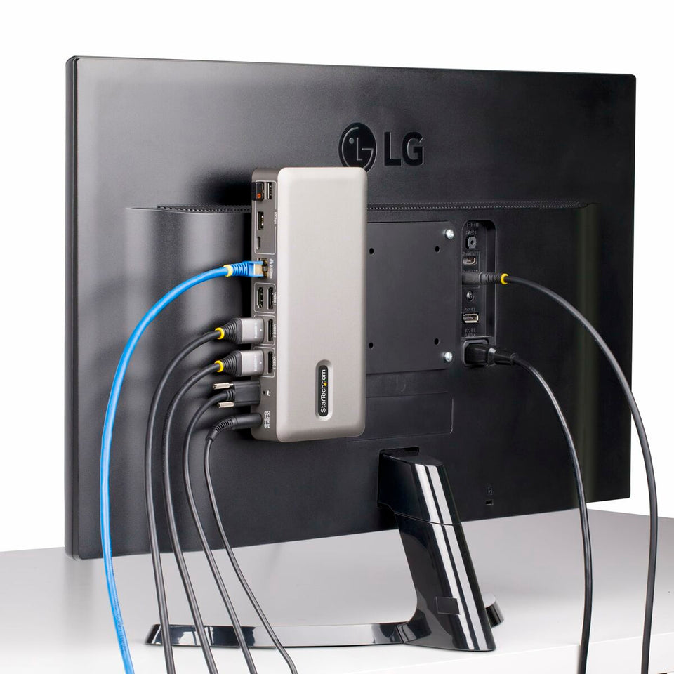 USB Hub Startech 150UE-USB4DOCKTRIPLE Grey-1