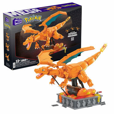 Construction kit Pokémon Mega Construx -  Motion Charizard 1664 Pieces-0