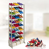 10 row shoe storage - white-0