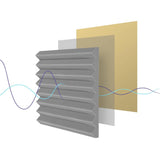 12 db öntapadós, hangszigetelő fali panel habszivacsból-2