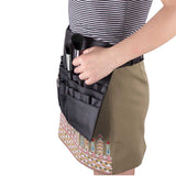 18-piece makeup brush set in a holder that can be attached to the waist-2