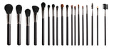 18-piece makeup brush set in a holder that can be attached to the waist-1