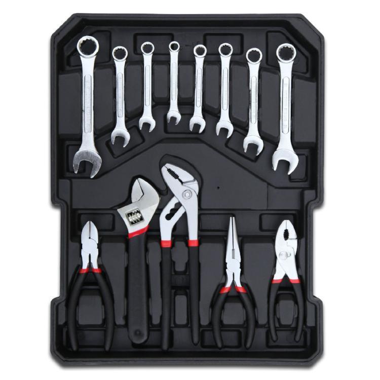 187 részes barkácskészlet gurulós bőröndben-2