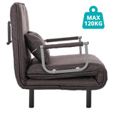 2 az 1-ben fotelágy, több színben-barna-2