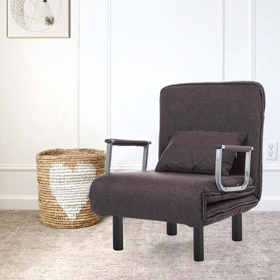 2 az 1-ben fotelágy, több színben-barna-1