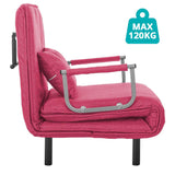 2 az 1-ben fotelágy, több színben-bordó-2