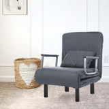 2 az 1-ben fotelágy, több színben-sötét szürke-1