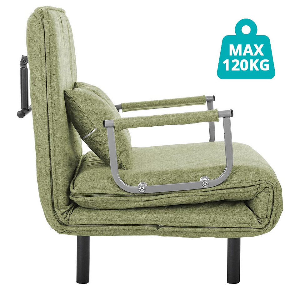 2 az 1-ben fotelágy, több színben-zöld-2