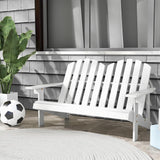 2 személyes adirondack szék gyerekeknek, fehér-4