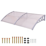 Plastic canopy in several sizes and colors-240x90 cm-white-0