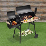 2in1 charcoal BBQ grill and smoker-1