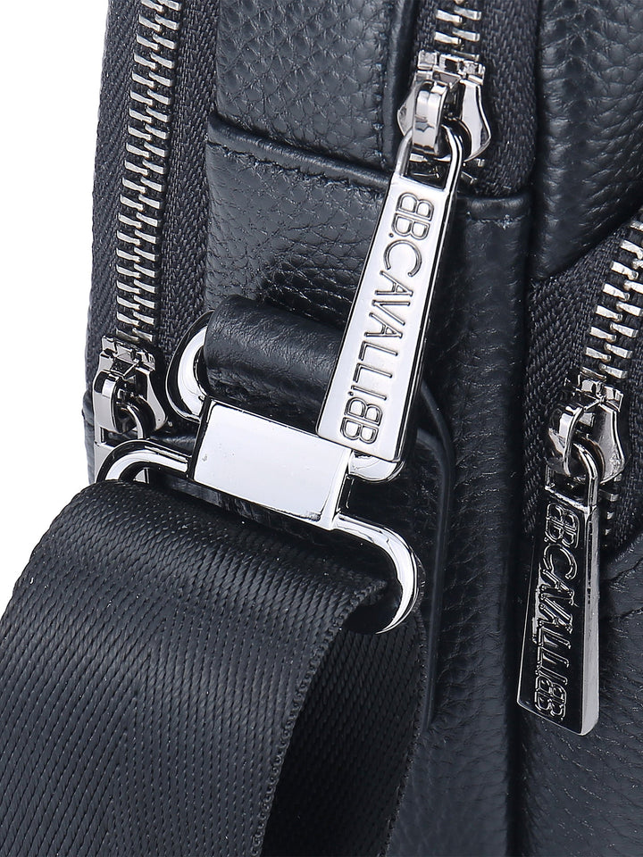 Borsa a tracolla da uomo In Vera pelle Made in Italy 16x20x9 cm-3