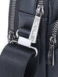 Borsa a tracolla da uomo In Vera pelle Made in Italy 16x20x9 cm-3