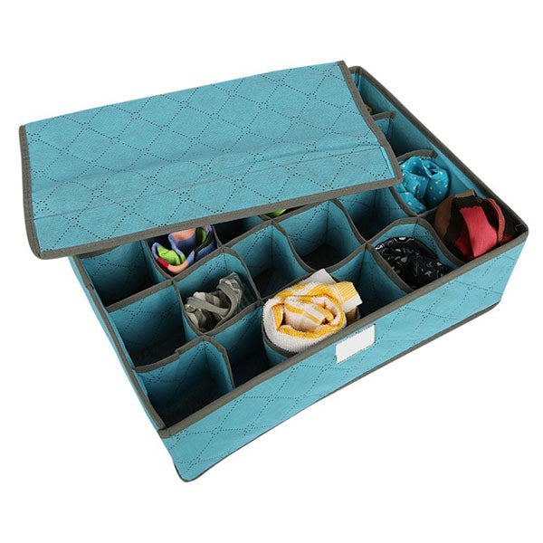 Underwear storage box with 24 compartments-3