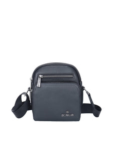 Borsa a tracolla da uomo In Vera pelle Made in Italy 16x20x9 cm-0