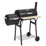 2in1 faszenes BBQ grill és smoker-2