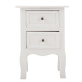 2 darabos éjjeliszekrény szett, fehér-1