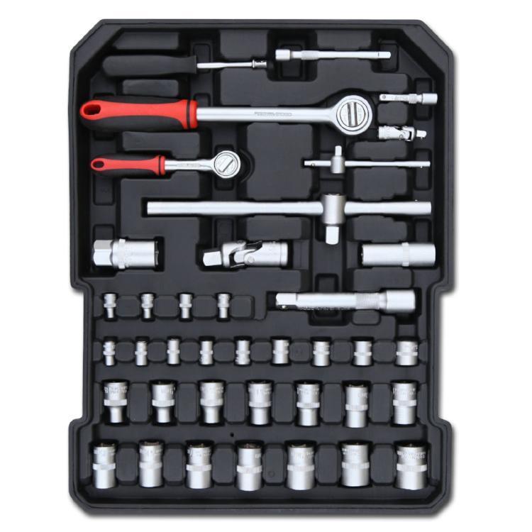 187 részes barkácskészlet gurulós bőröndben-3