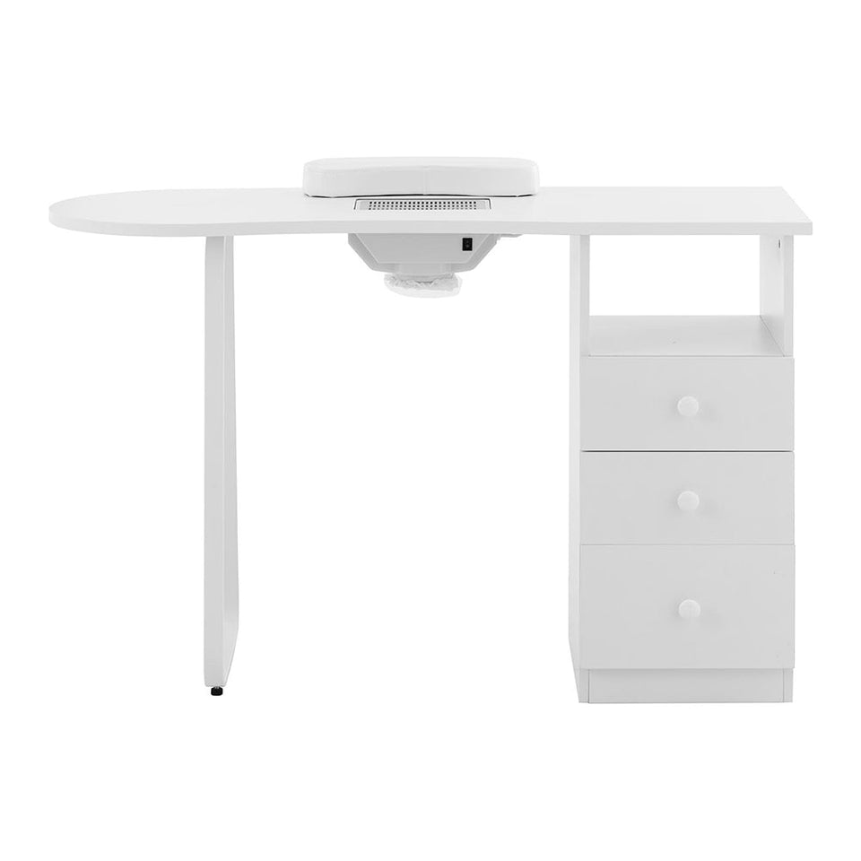 Manikűrasztal, műkörmös asztal, beépített elszívóval, 3 fiókkal-2