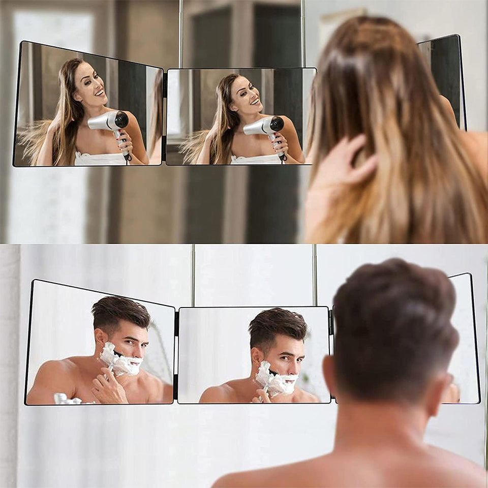 3 paneles tükör, teleszkópos felfüggesztéssel-1