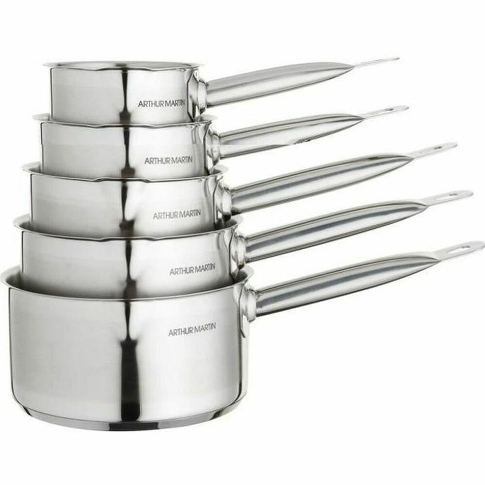 Set of Cookware Arthur Martin Silver Stainless steel 5 Pieces-0