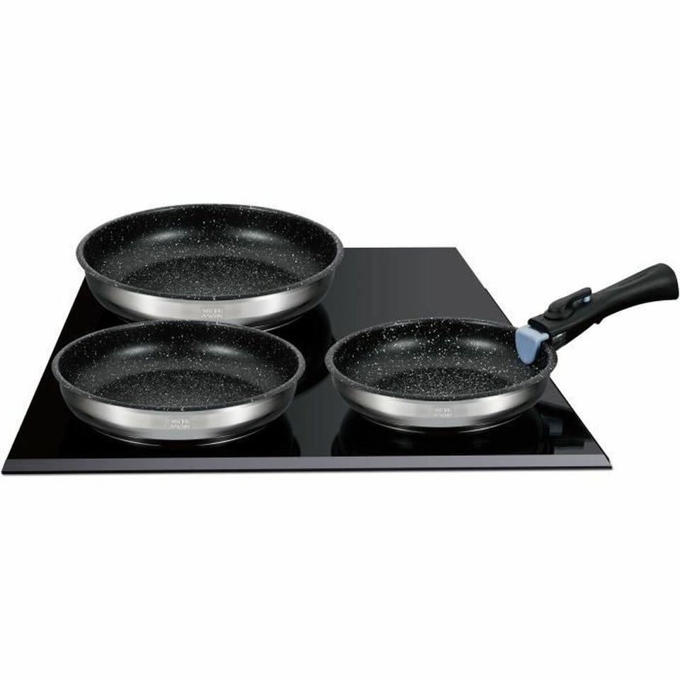 Pan Arthur Martin Terracotta Stainless steel Ø 24 cm Ø 20 cm Ø 26 cm (3 Units)-2