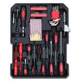 187 részes barkácskészlet gurulós bőröndben-4