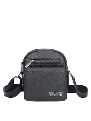 Borsa a tracolla da uomo In Vera pelle Made in Italy 21x18x9,5 cm-0