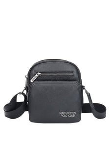 Borsa a tracolla da uomo In Vera pelle Made in Italy 21x18x9,5 cm-0