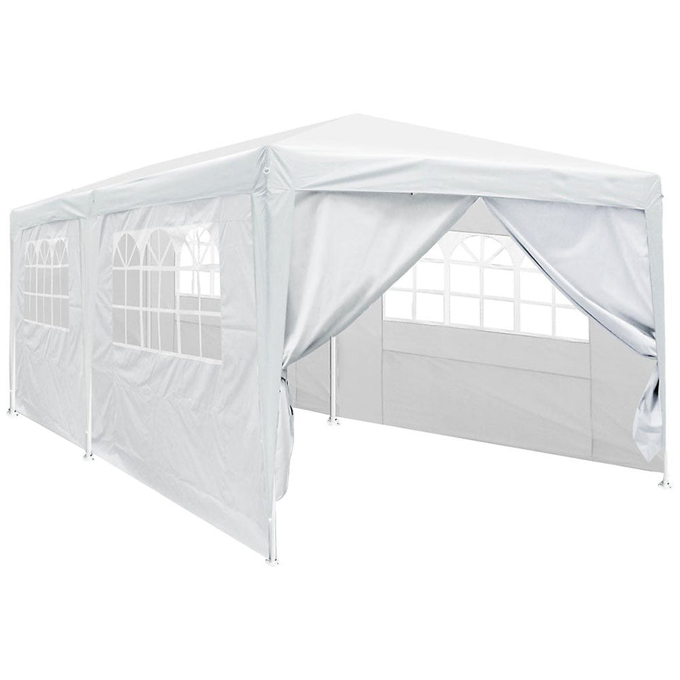 Party sátor fehér színben, 3 méretben-3x6 méteres-3