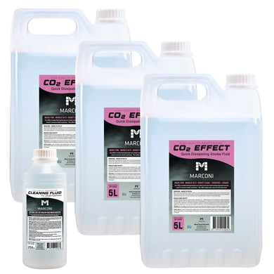 3 x 5L Smoke Liquid (CO2 Effect) + 250ml Cleaning Liquid-0