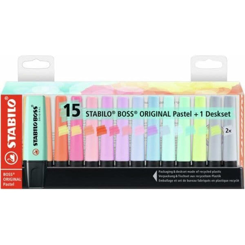 Fluorescent Marker Set Stabilo Boss Multicolour (5 Units)-2