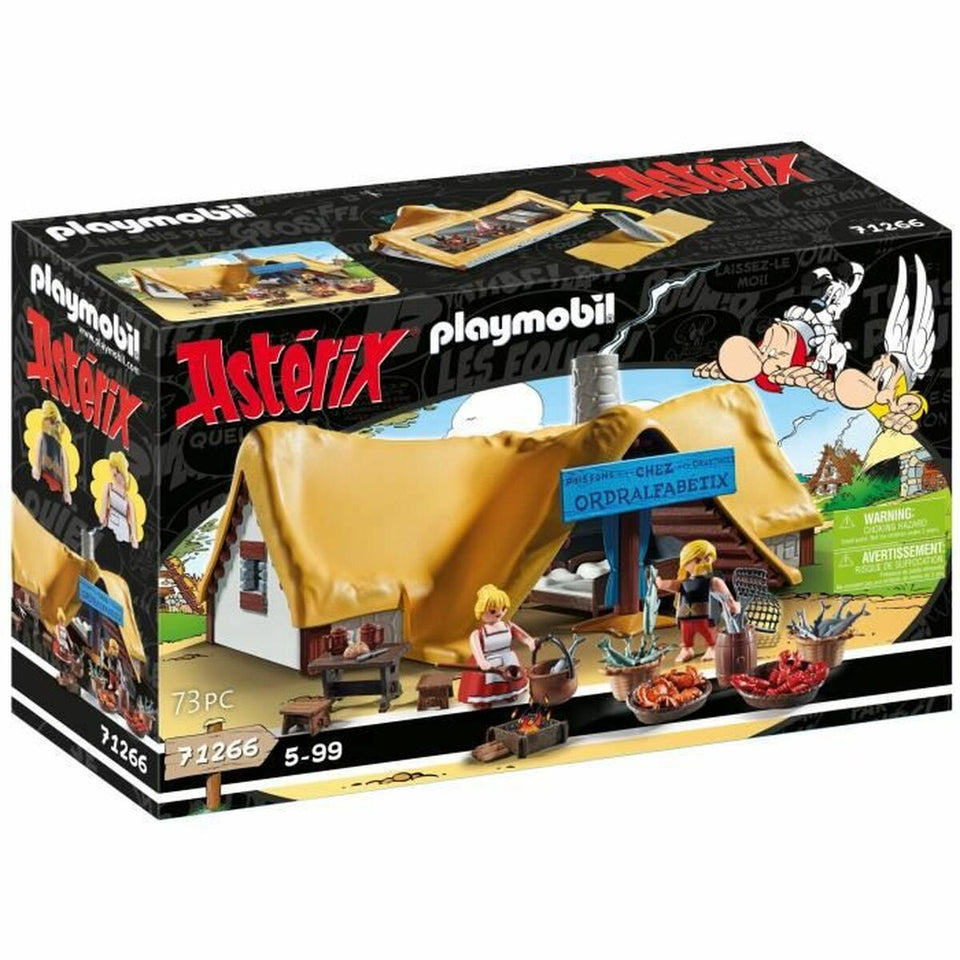 Playset Playmobil Astérix: Ordralfabetix Hut 71266 73 Pieces-0