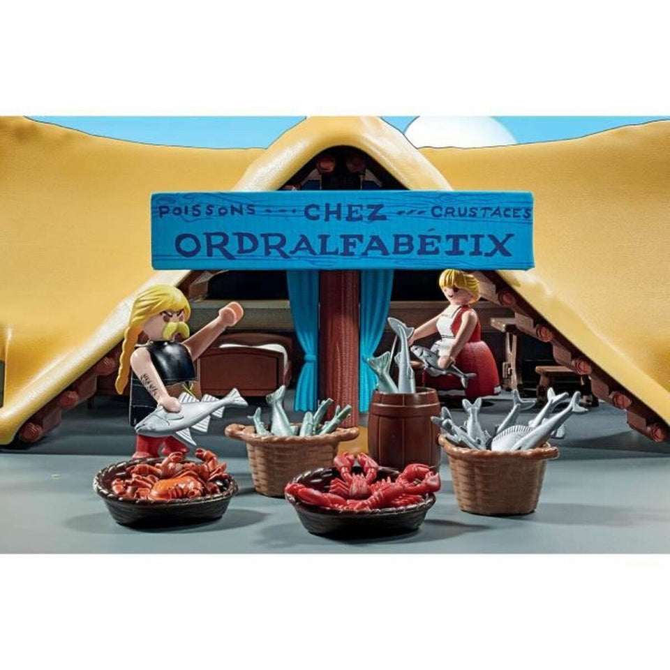 Playset Playmobil Astérix: Ordralfabetix Hut 71266 73 Pieces-4