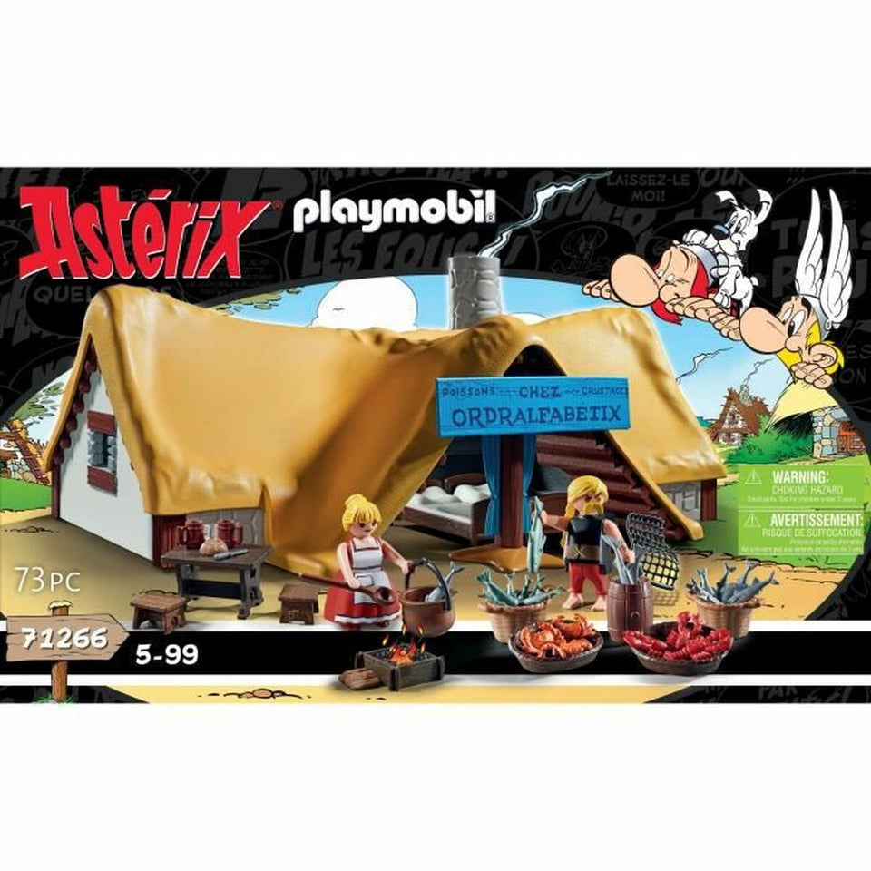 Playset Playmobil Astérix: Ordralfabetix Hut 71266 73 Pieces-2