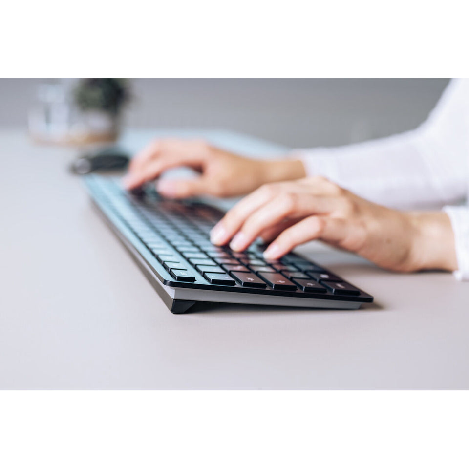 Bluetooth Keyboard Cherry KW 9100 SLIM Black Spanish Qwerty-1