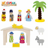 Christmas nativity set Woomax Wood plywood 23 x 16 x 11 cm (4 Units)-2