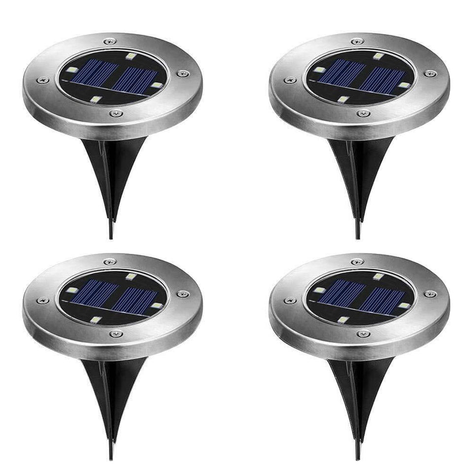 4 outdoor, built-in solar lights-0