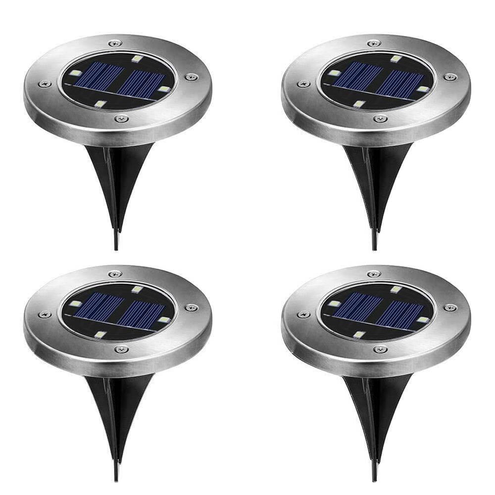 4 outdoor, built-in solar lights-0