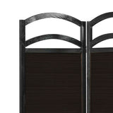 4-panel room divider screen-dark brown-1