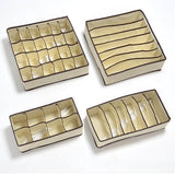 4-dielna sada organizérov na bielizeň