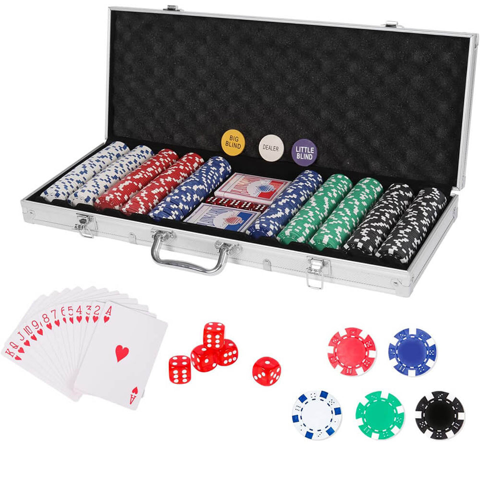 500 db-os póker szett aluminium táskában-2