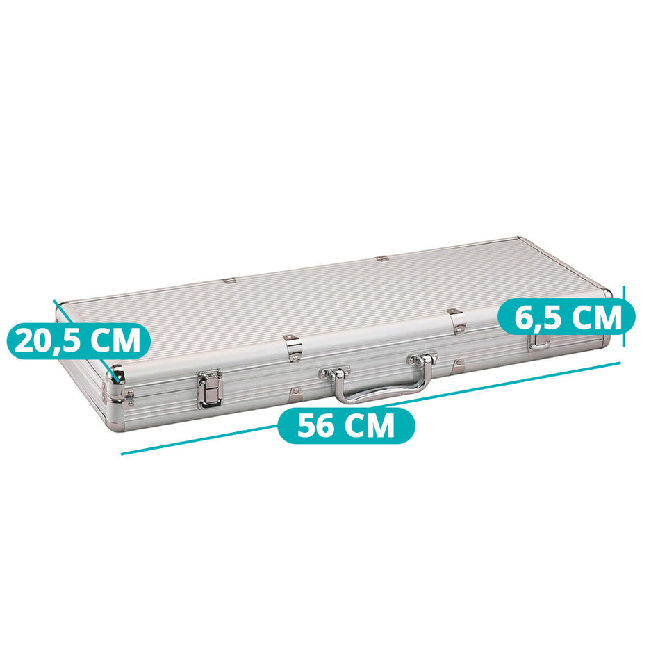 500 db-os póker szett aluminium táskában-4