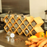 18 részes bambusz fűszertartó állvány-4