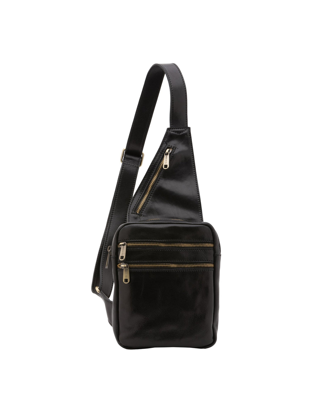 Borsa a tracolla da uomo In Vera pelle Made in Italy 17x23x4 cm-0
