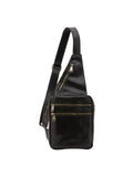 Borsa a tracolla da uomo In Vera pelle Made in Italy 17x23x4 cm-0