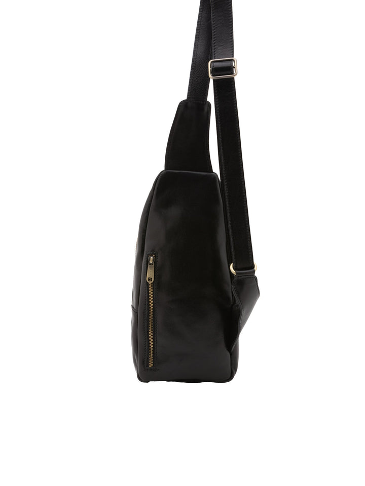 Borsa a tracolla da uomo In Vera pelle Made in Italy 35x16x5 cm-3
