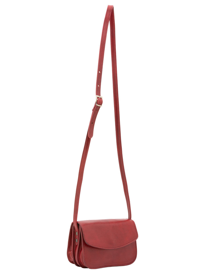 Borsa a tracolla da donna In Vera pelle Made in Italy 19x13x9,5 cm-1