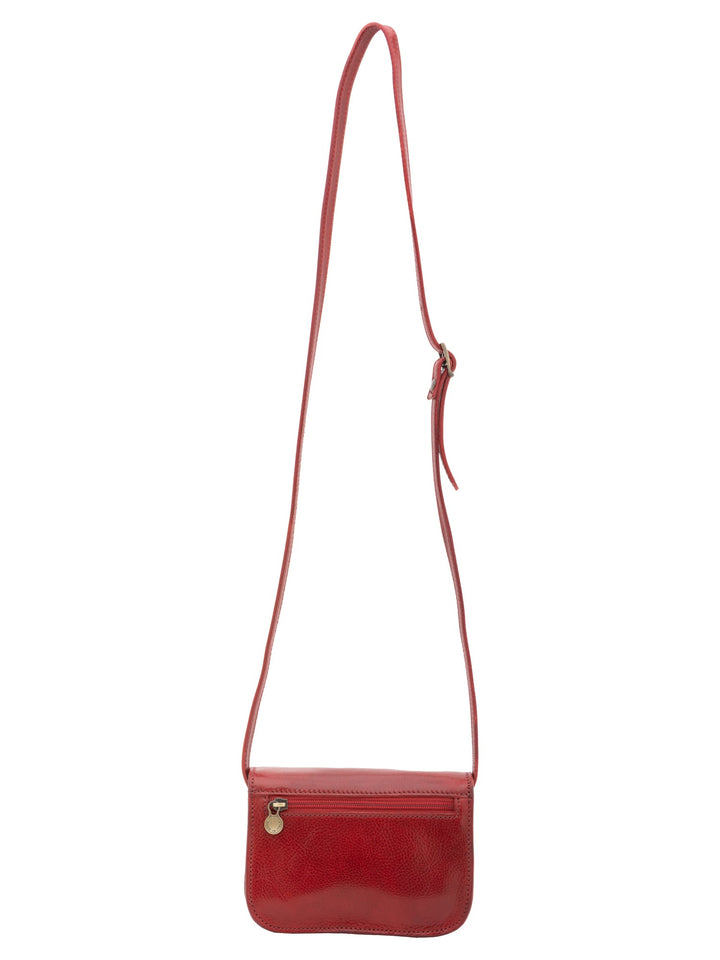 Borsa a tracolla da donna In Vera pelle Made in Italy 19x13x9,5 cm-3